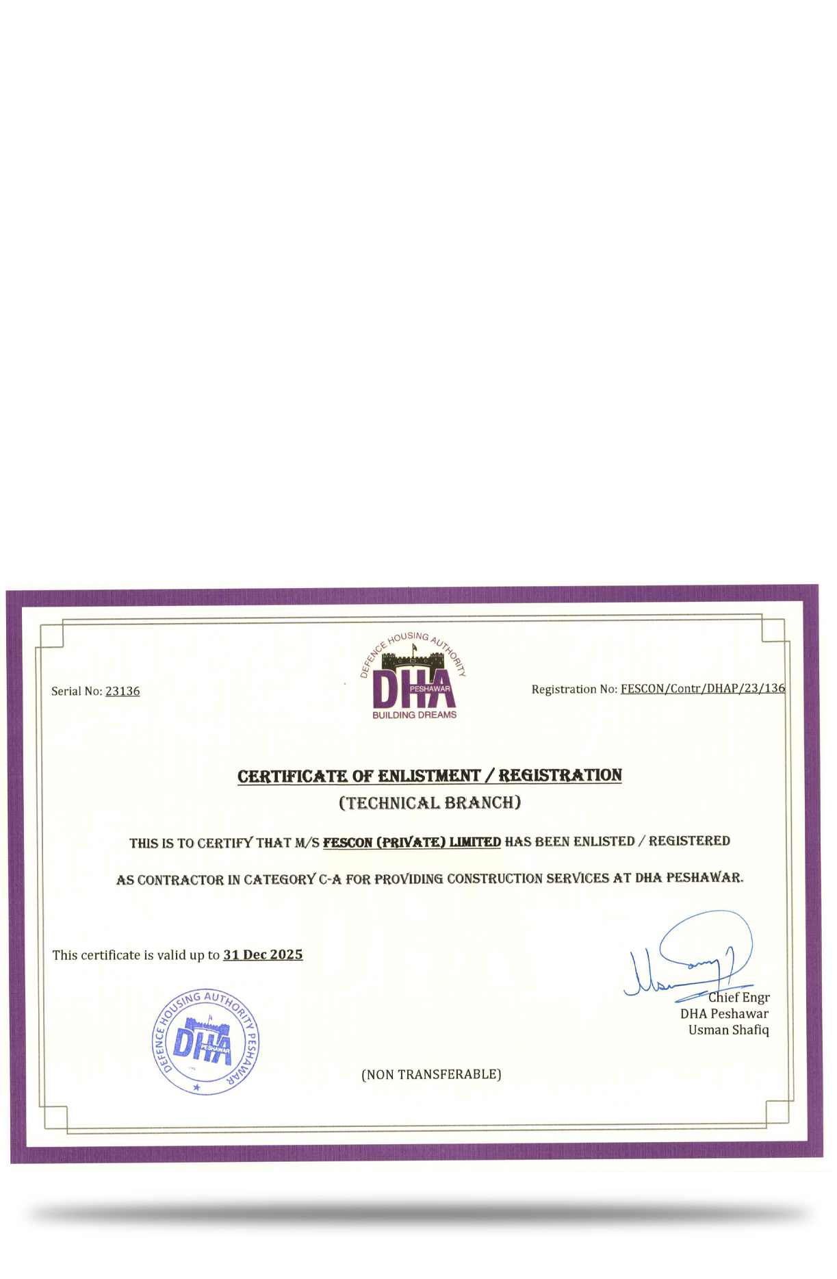 Pakistan Engineering Council Category C-A